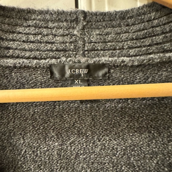 J. Crew Charcoal Cardigan Sweater - Picture 2 of 4
